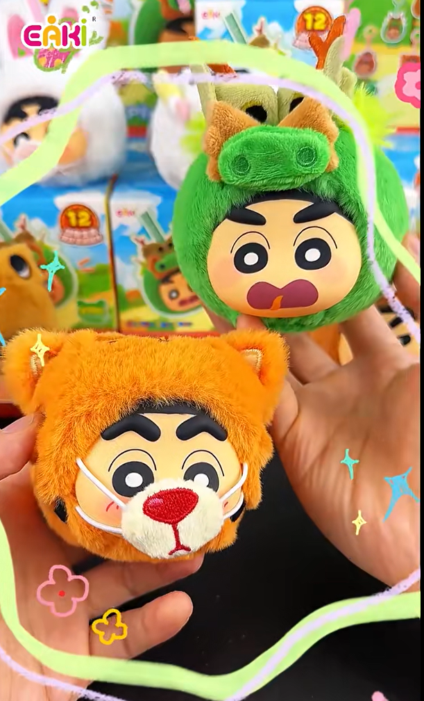 99219 Crayon Shinchan Animal Chinese Zodiac Party plush pendant blind box