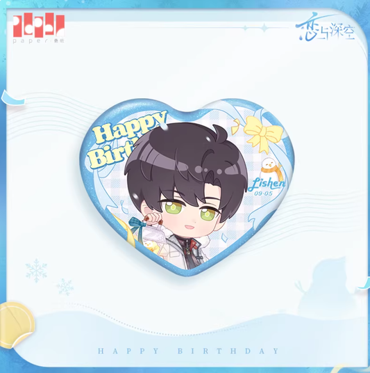 33959 Zayne Birthday Chibi Tin Badge