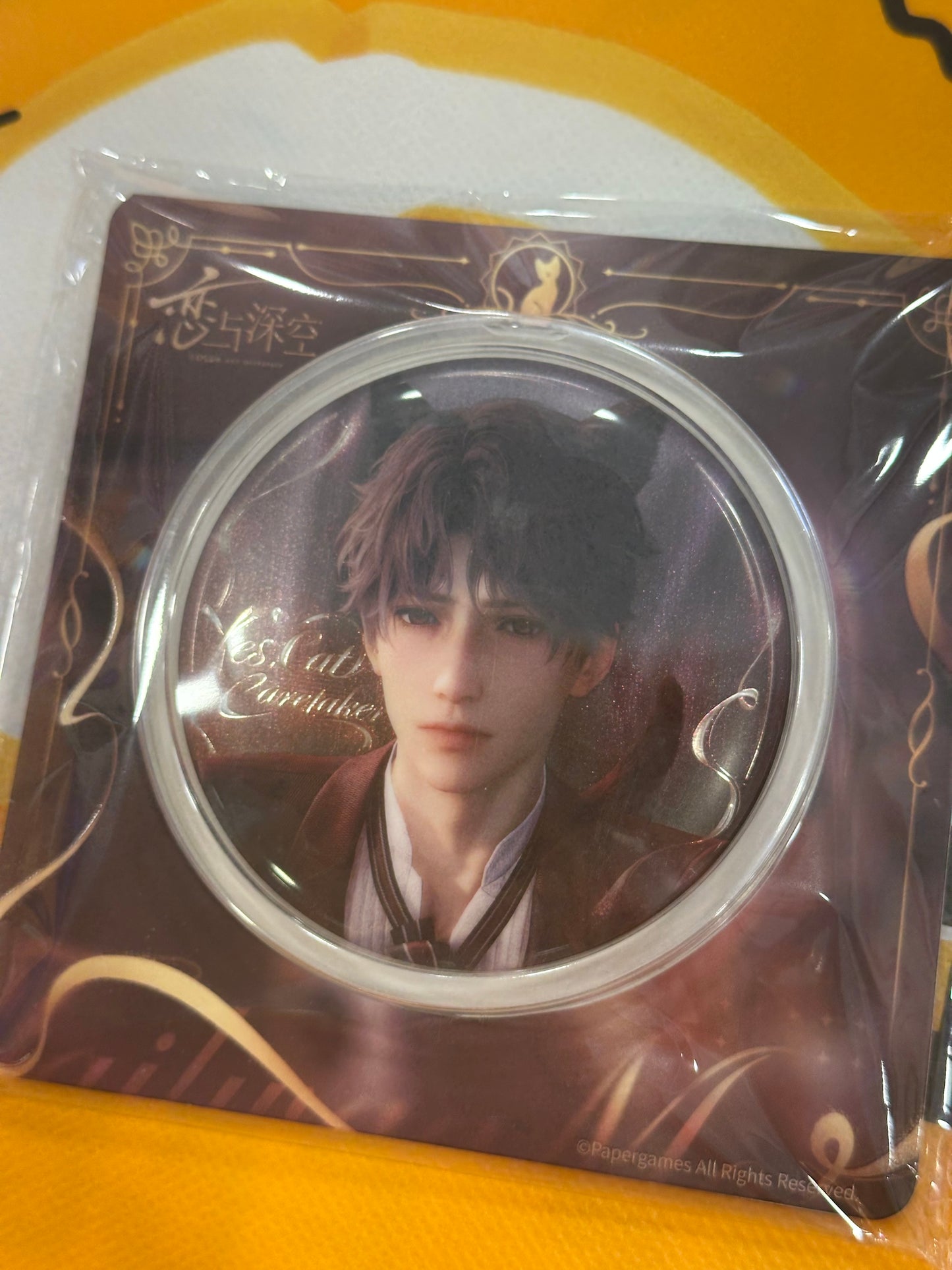 33884 Love and deepspace Yes,Cat Caretaker Rafayel badge