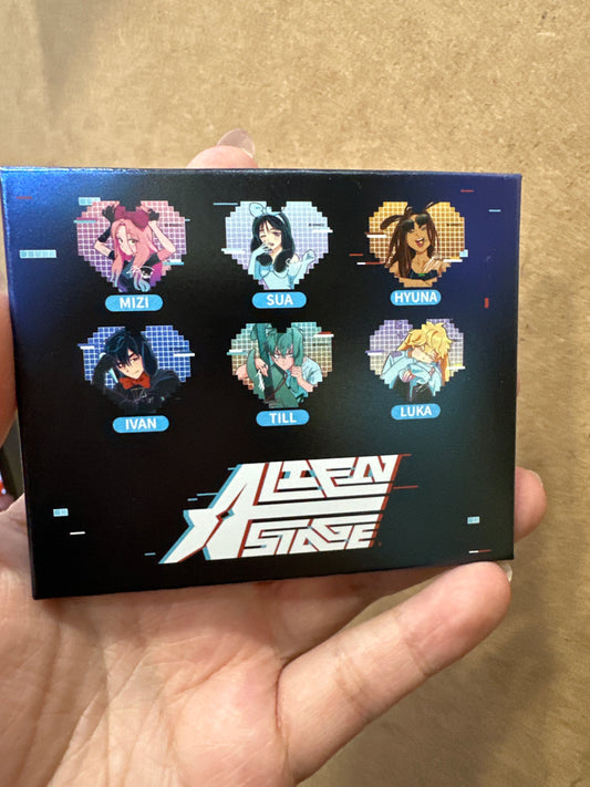 30044 ALIEN STAGE Rabbit Series Pixel Heart Acrylic Refrigerator magnetSticker Blind Box