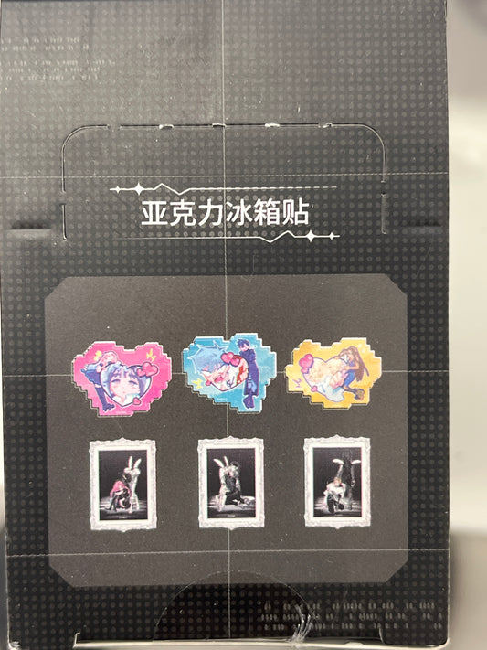 09241 Alien Stage DLC: Love Hate&Fruity Heart Acrylic Fridge Magnet (blind box)