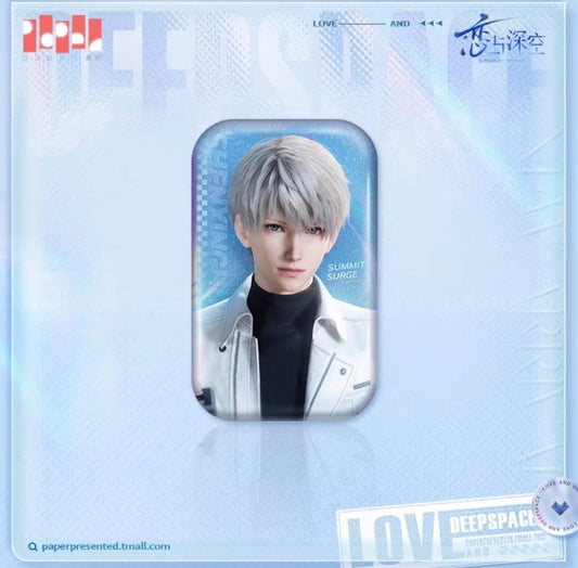 33490 Love And DeepSpace Xavier Reactangle Shape Badge