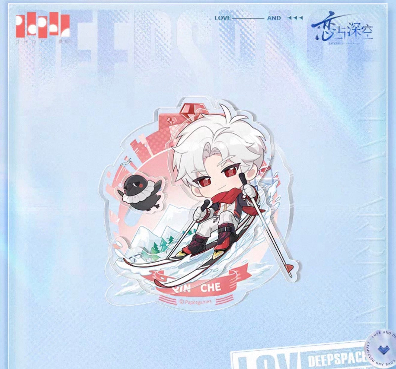 33498 Love And DeepSpace Sylus Mini Acrylic Metal (Magnet) Chibi Ver.