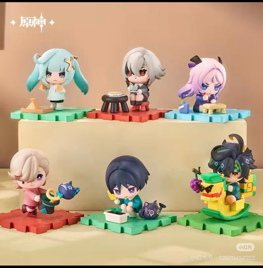 12138 Genshin Impact Childhood Treasures Series Chibi Blind Box (Random 1 Piece)