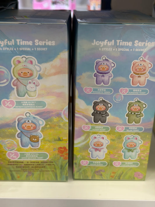 33400 LULU THE PIGGY- JOYFUL Time Series PVC Plush Keychain Blindbox