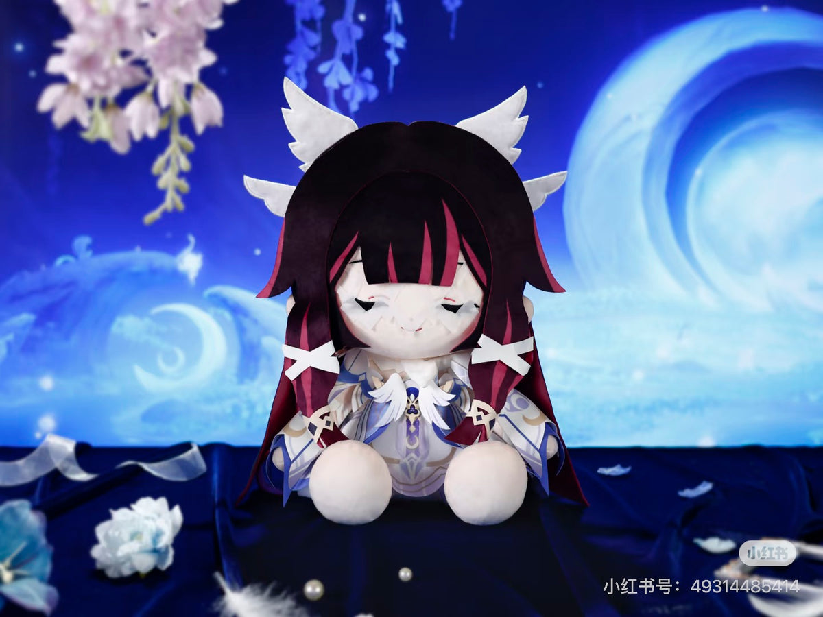 80971 Genshin impact themed series sitting plushie -Columbina