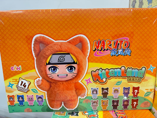 99434 Naruto Shippuden Kitten Land Plush Blind Box (Random 1 Piece)