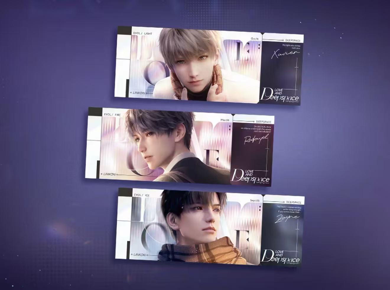 Love and deepspace Heartfelt Journey Series Laser tickets