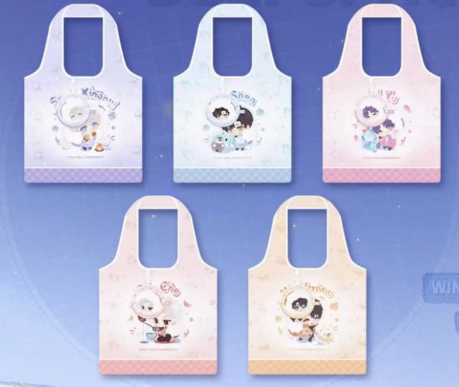 Love and deepspace dual purposes shopping bag