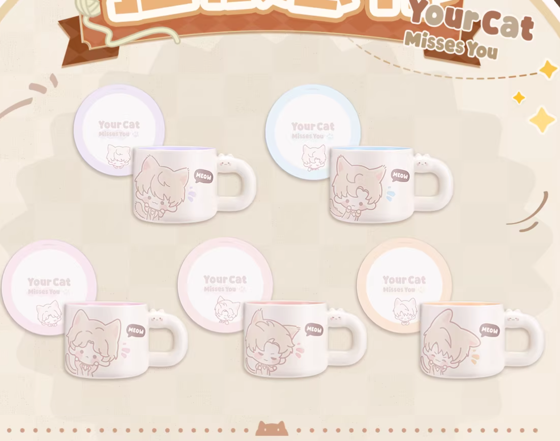 33927 Zayne Love and deepspace Ceramic mug and coaster set