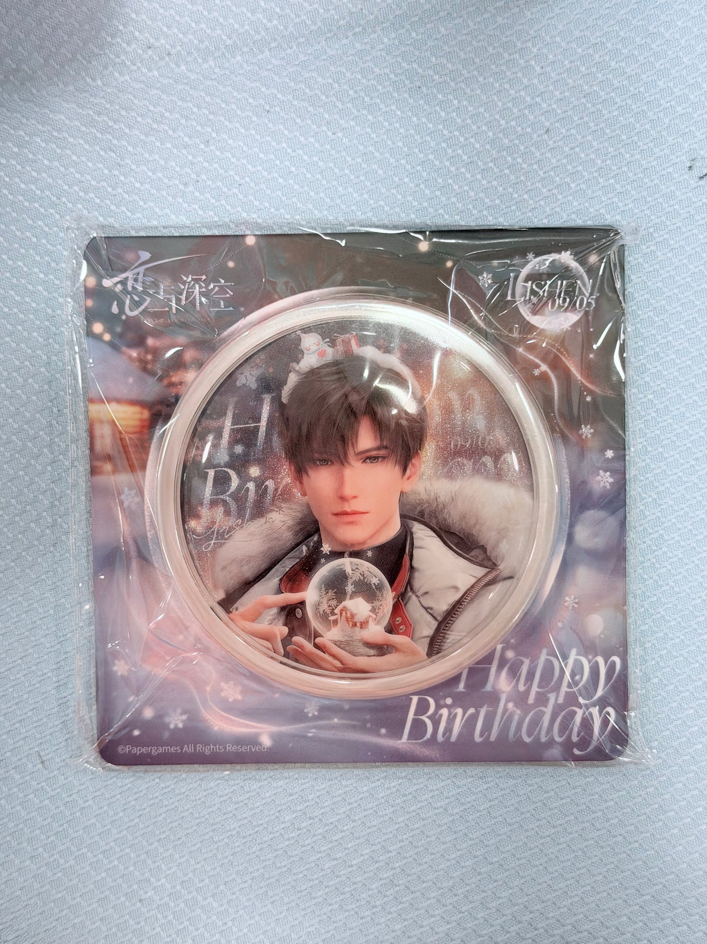 33954 Love and Deepspace Zayne Birthday Commemorative Tin Badge