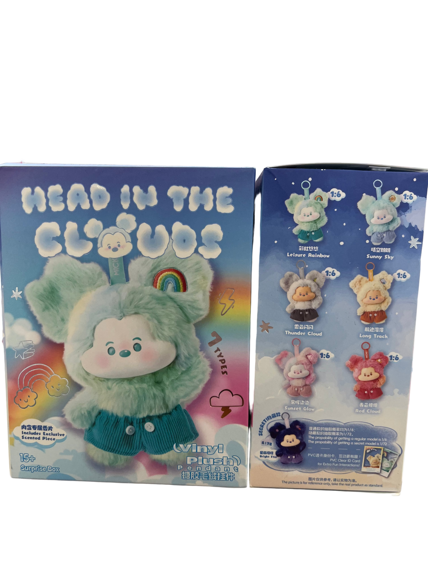 48209 Disney Mickey Head in the Clouds Collection Vinyl plush pendant blind box