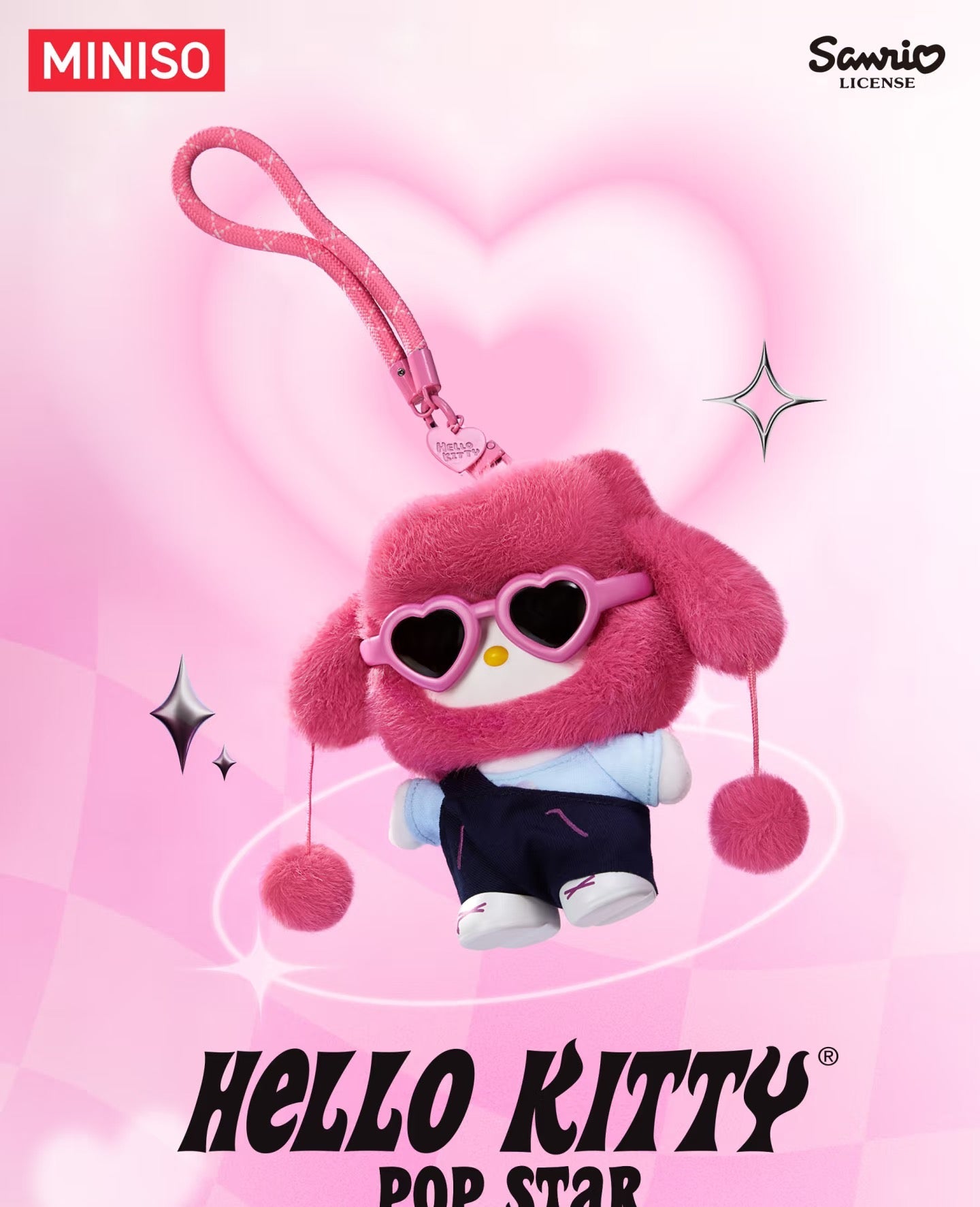 47651 Hello Kitty Pop Star plush pendant blind box