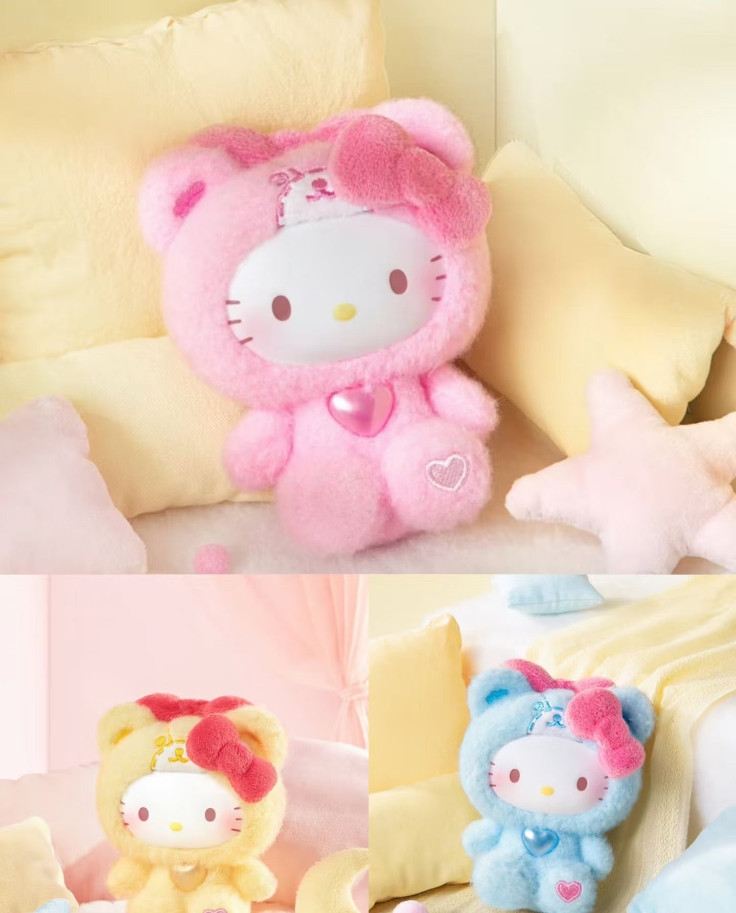 44983 Hello Kitty Teddy Pajamas plush pendant blind box