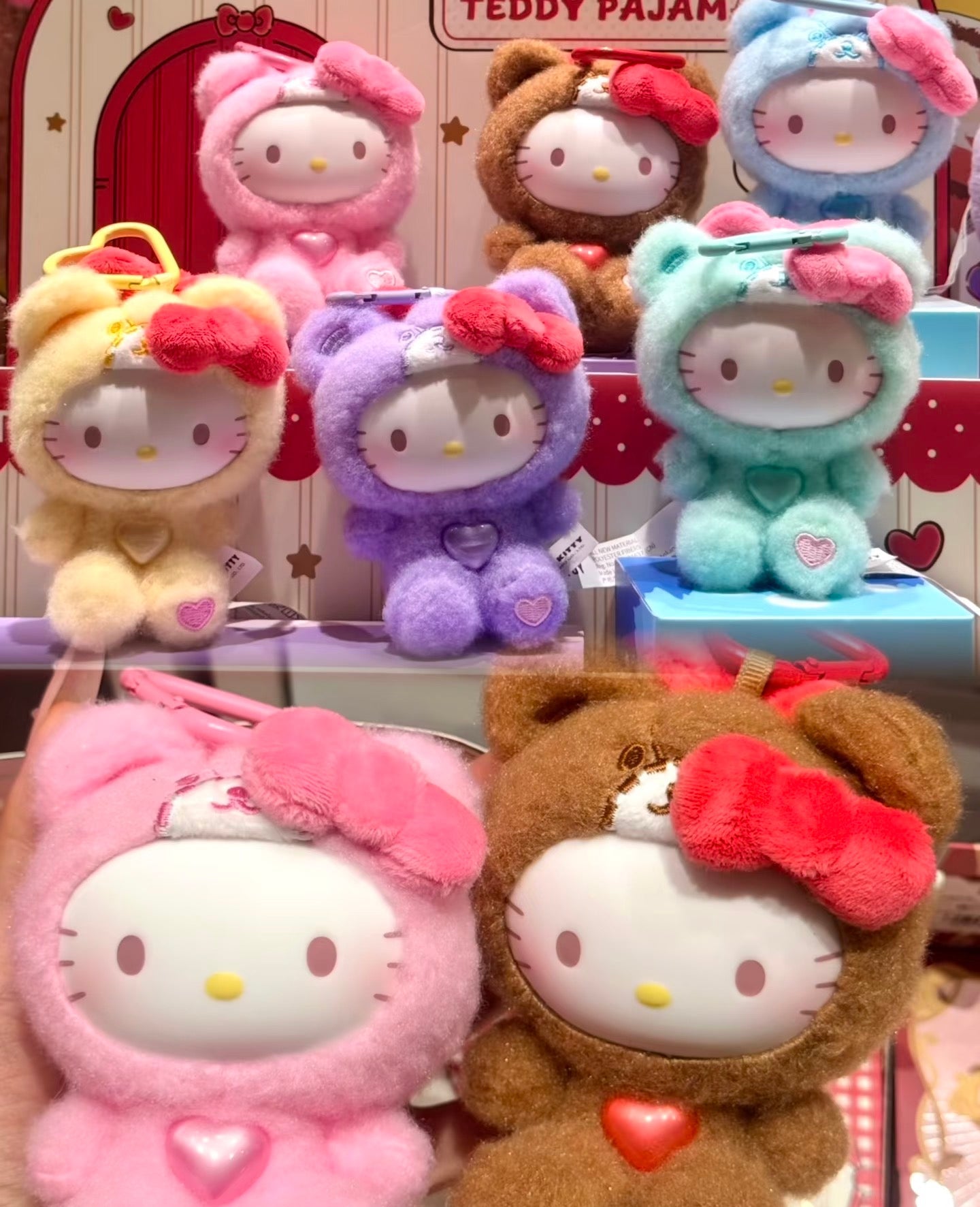 44983 Hello Kitty Teddy Pajamas plush pendant blind box