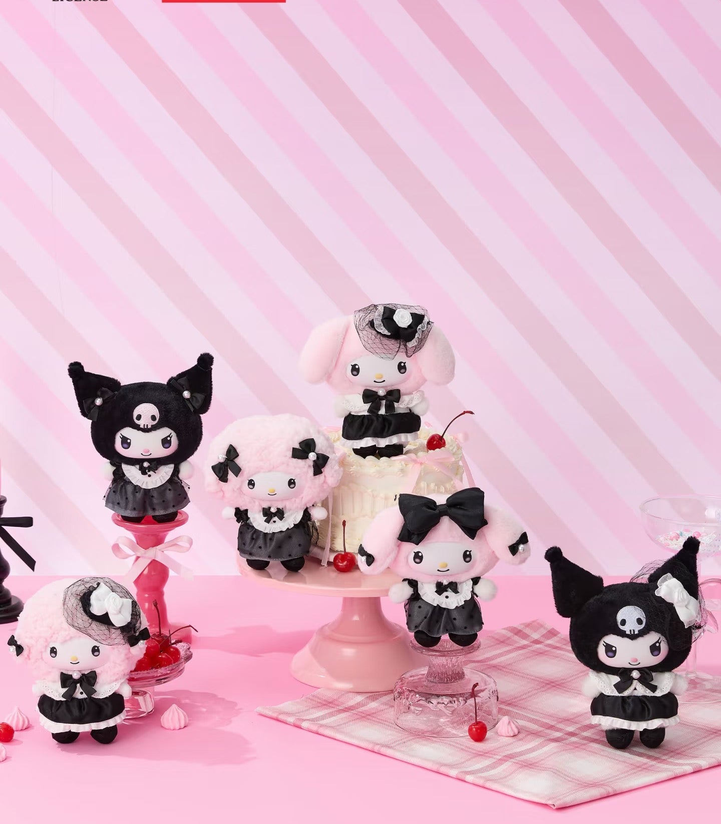 43593 Sanrio characters Sisters’Outfit plush pendant blind box